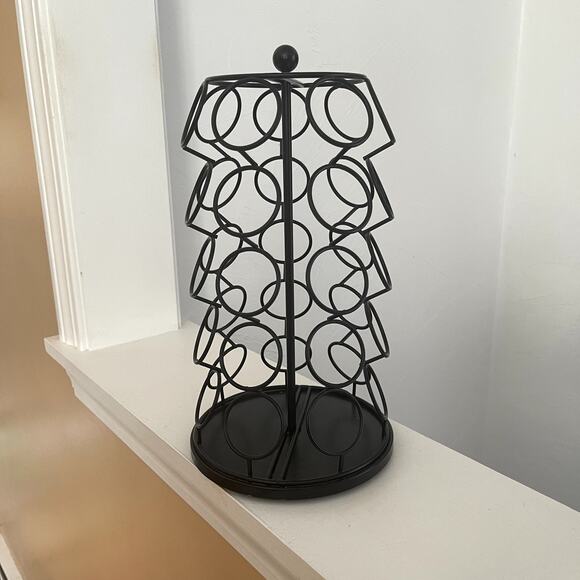 Nifty K-Cup Carousel Coffee Pod Holder Holds 35 K Cups 360 Spin Black - Picture 5 of 8